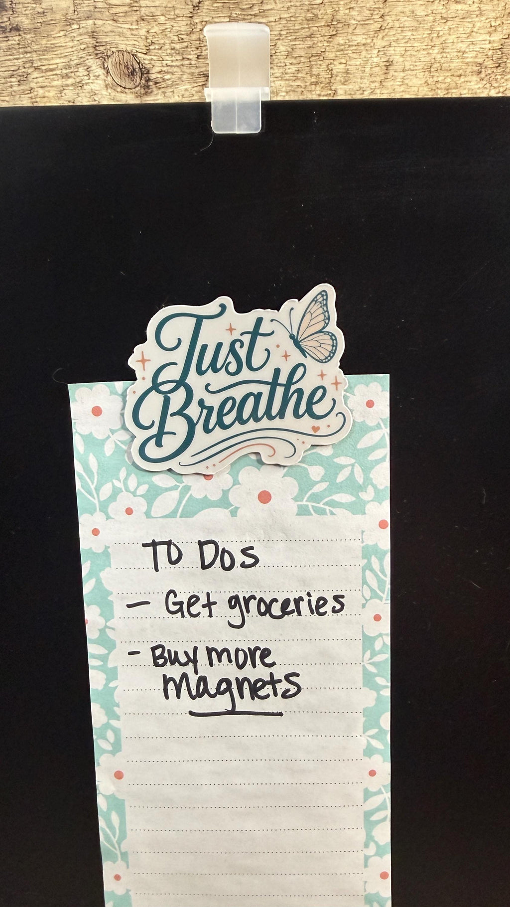 Just Breathe Butterfly Sticker, Inspirational Mental Health Gift, Calming Vinyl Decal - Waterproof
