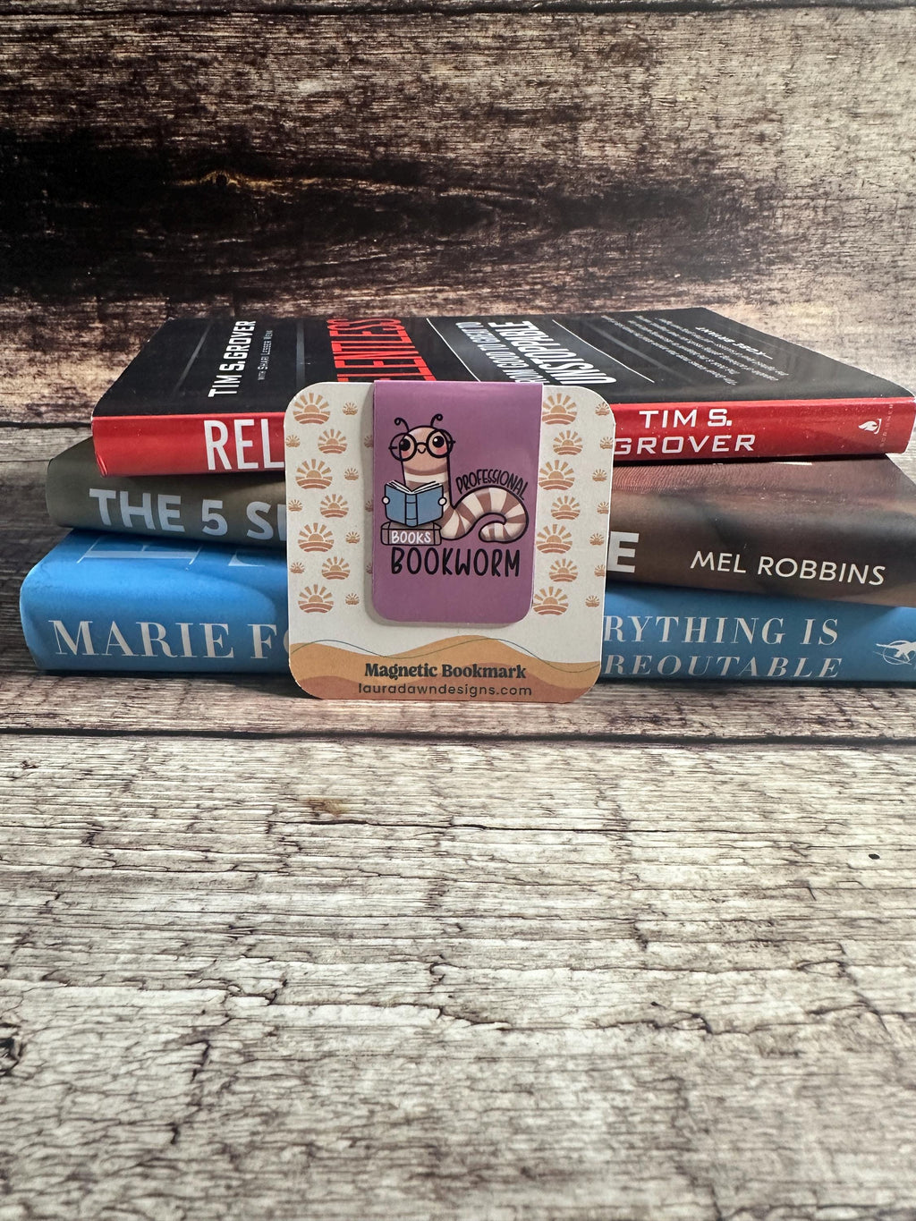 Professional Bookworm Magnetic Bookmark: Book Lover Gift