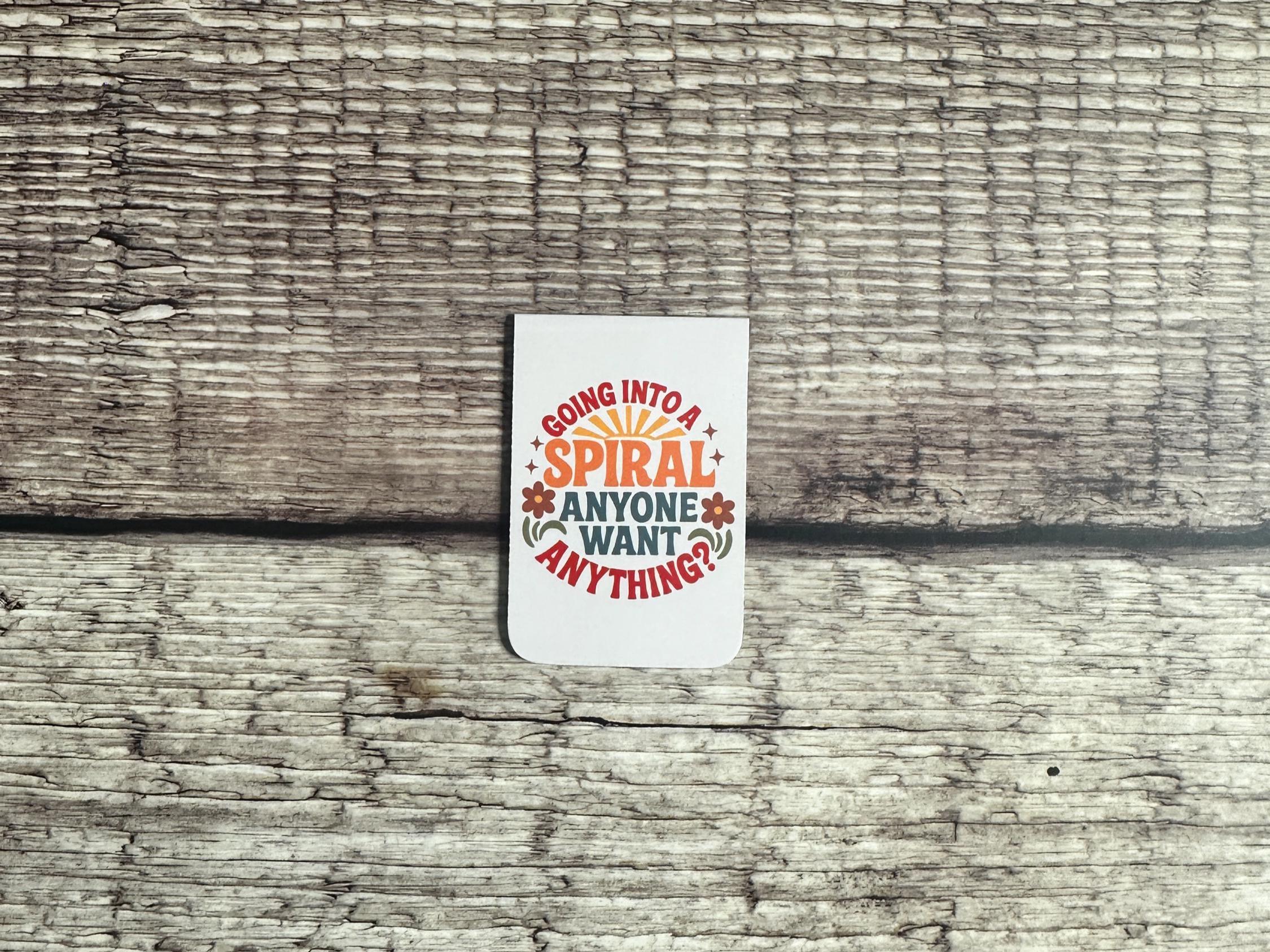 Funny Magnetic Bookmark: Mental Health Humor Gift for Book Lovers