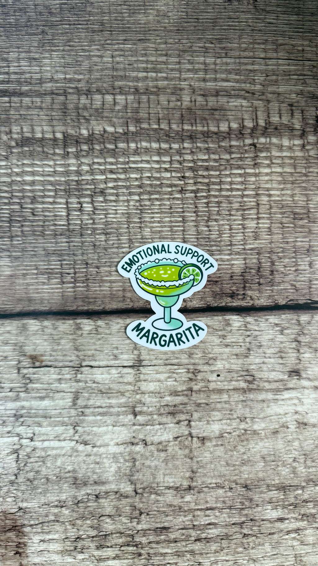 Emotional Support Margarita Sticker: Funny Waterproof Vinyl Decal