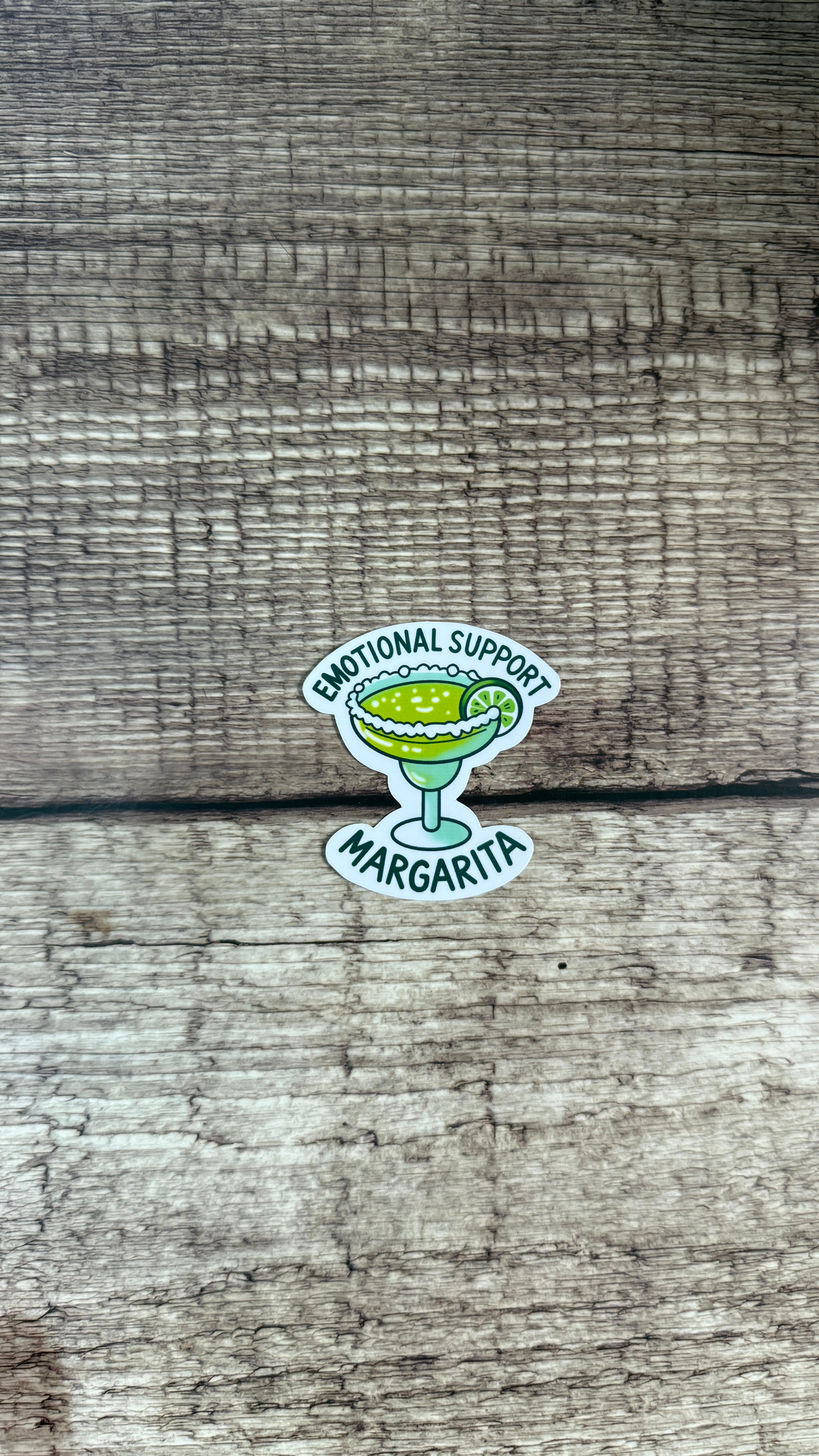 Emotional Support Margarita Sticker: Funny Waterproof Vinyl Decal