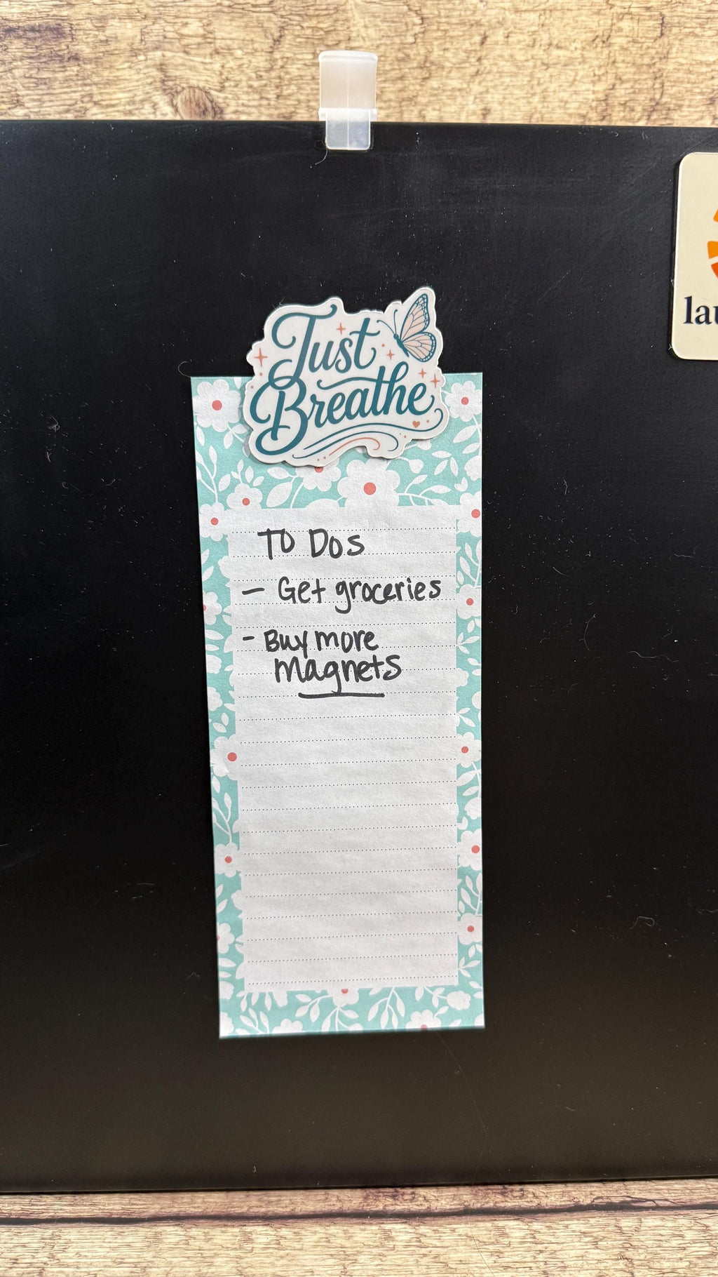 Just Breathe Butterfly Sticker, Inspirational Mental Health Gift, Calming Vinyl Decal - Waterproof