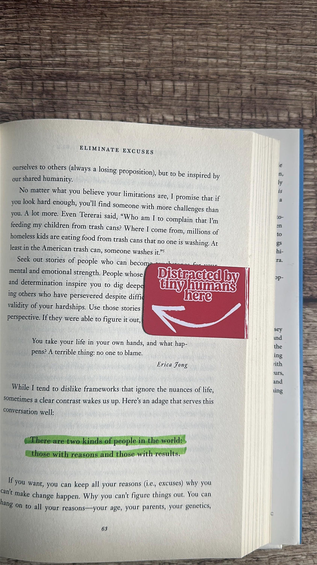 Funny Magnetic Bookmark: "Distracted by Tiny Humans" - Gift for Parents - Double-sided