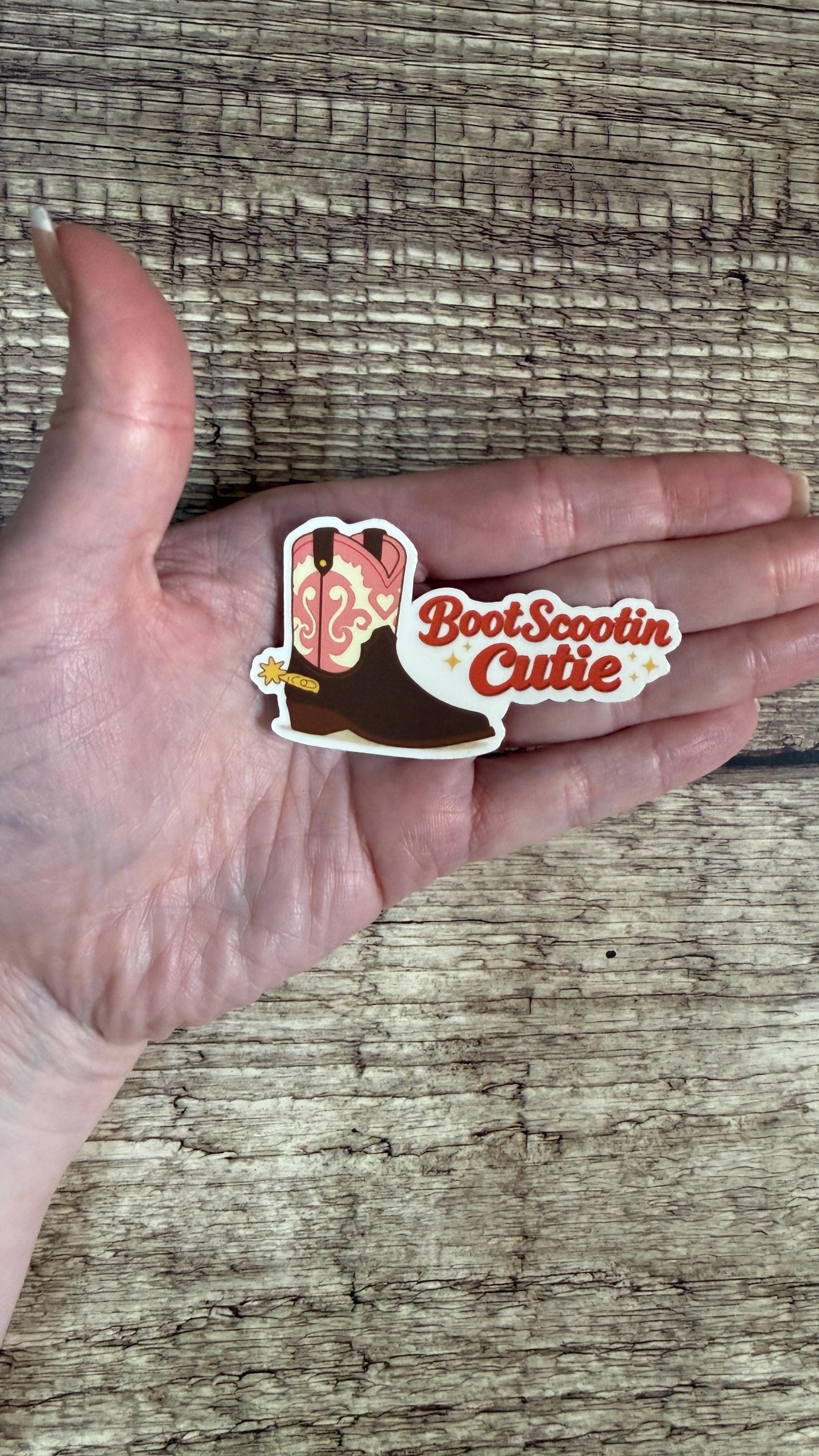 Cute Country Waterproof Sticker – Boot Scootin Cutie - Cowgirl Vinyl Decal