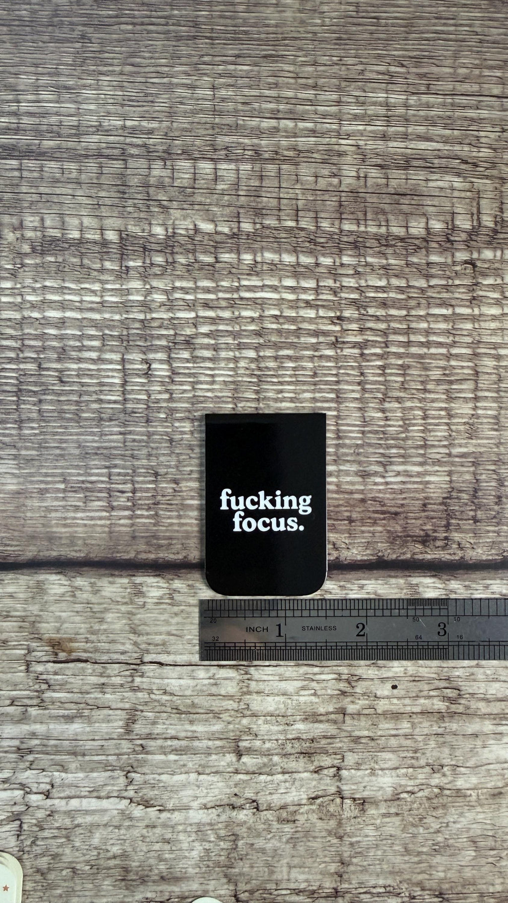 Fucking Focus Magnetic Bookmark, Sarcastic Page Marker for Book Lovers, Funny Adult Humor Gift for Readers