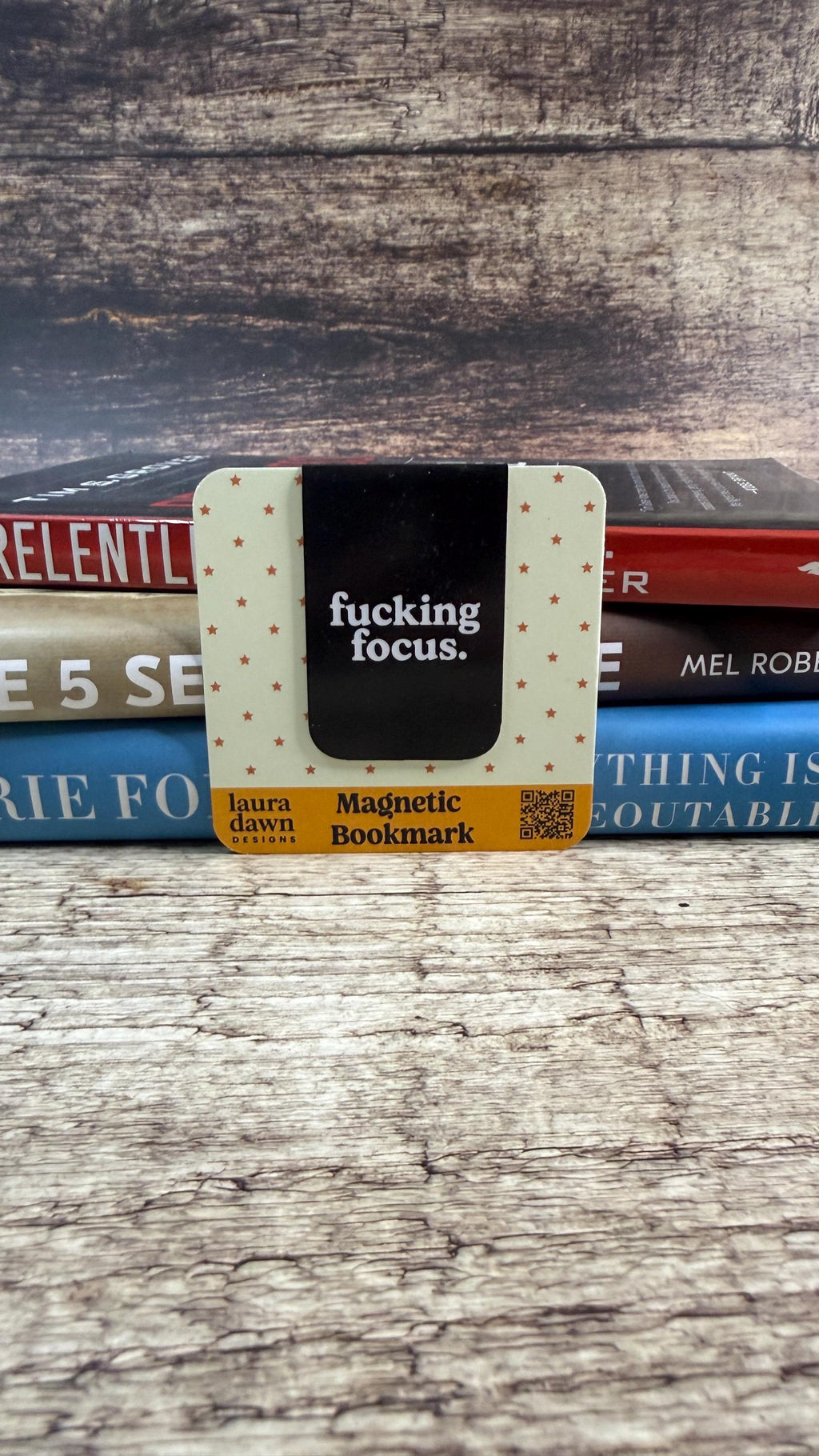 Fucking Focus Magnetic Bookmark, Sarcastic Page Marker for Book Lovers, Funny Adult Humor Gift for Readers